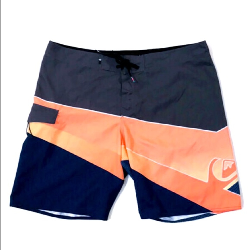 Quiksilver Colorblock Slash Fade Logo Board Shorts